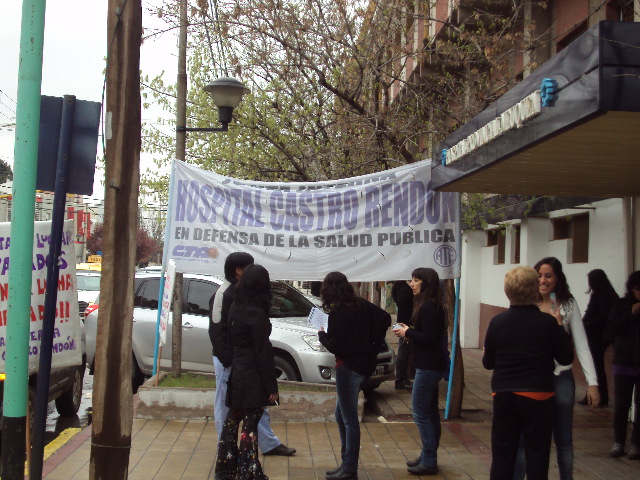 En el marco del paro, ATE Salud realizó una radio abierta en el Castro Rendón