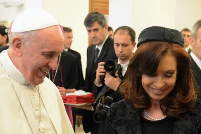 Cristina y el papa almorzaron en el Vaticano