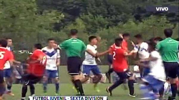 Batalla campal en el fútbol juvenil