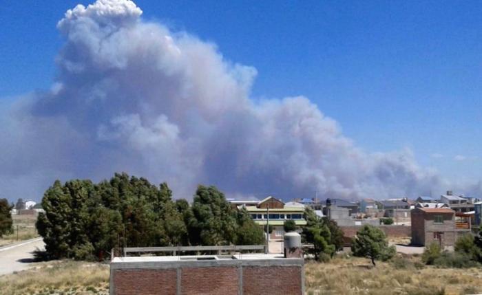 Playas Doradas 15/1/15 incendio cerca de Playas Doradas
