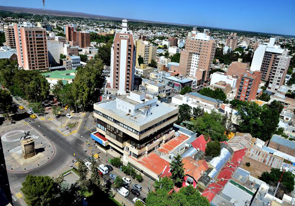 Vista aérea de la ciudad de Neuquén