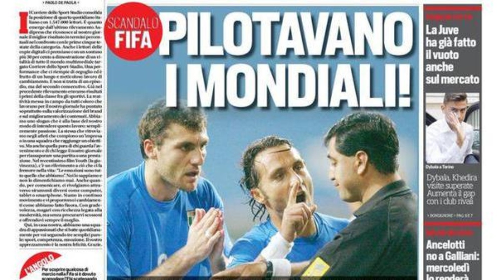 En una escandalosa semana para la FIFA se suma la denuncia de la prensa italiana
