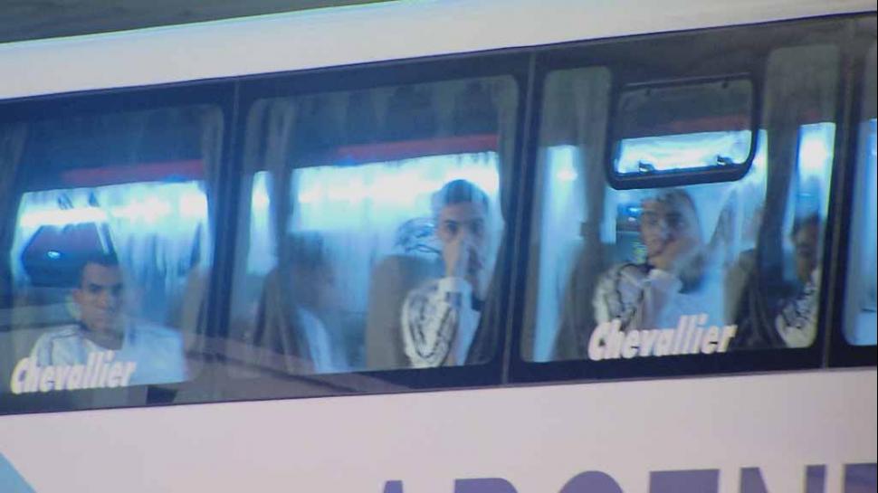 La selección arribo al país por la madrugada