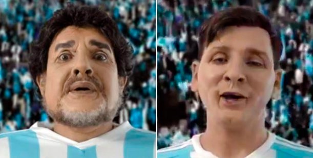 Bossi palpita el ballotage en la piel de Maradona y Messi
