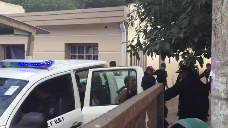 milagro1 Momento que trasladaban a las detenidas.