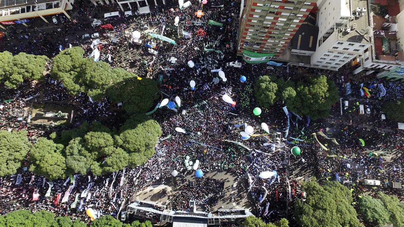 marcha rechazo medidas macri