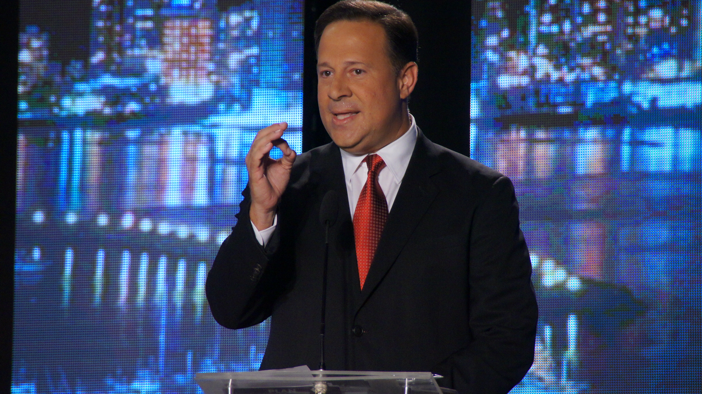 SONY DSC Presidente panameño, Juan Carlos Varela.