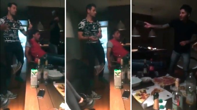 Pizzas, cigarrillos y alcohol; Polémico video de Mora y Viudez