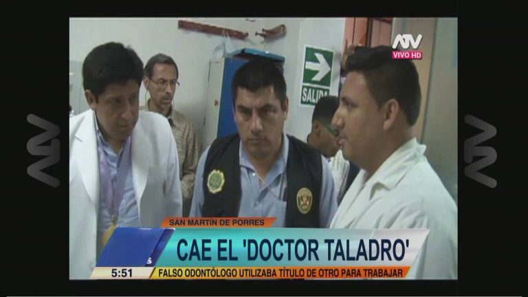 Perú: se hacía pasar por odontólogo y usaba taladros de construcción