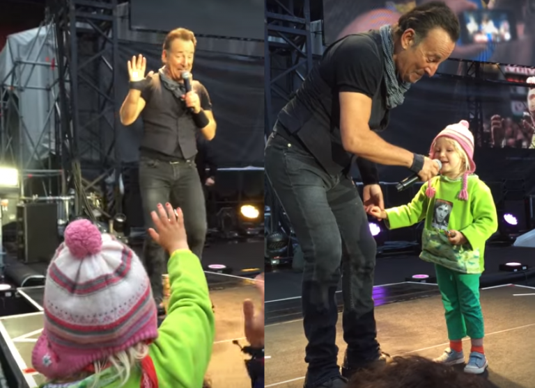 Bruce Springsteen cantó junto a una niña de 4 años
