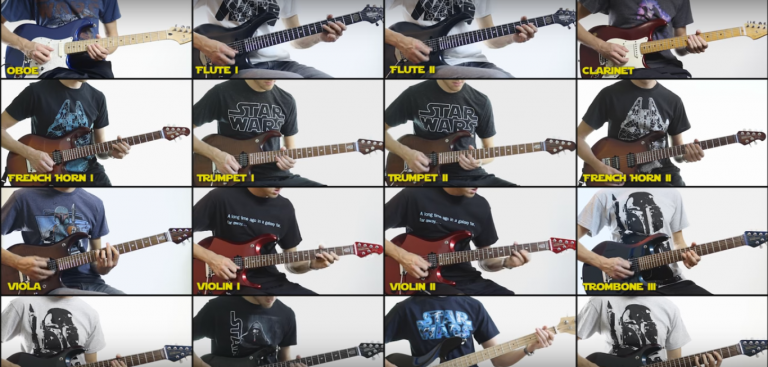 Interpreta la canción principal de «Star Wars» sólo con guitarras