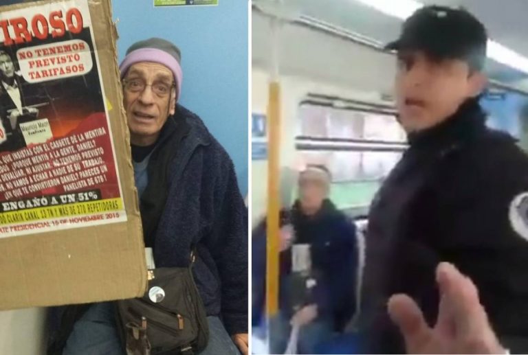 Inaudito: la Policía obligó a un hombre a bajar del tren por criticar a Macri