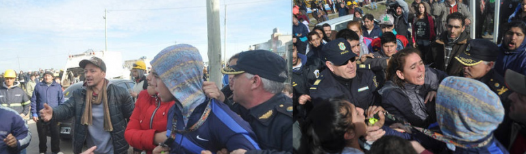 Insultos y piedras contra Macri en Mar del Plata