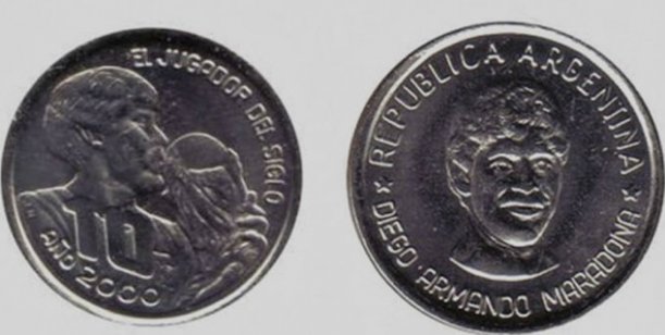 moneda maradona