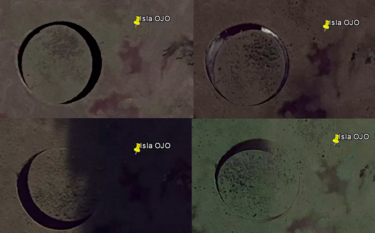 Hallan una misteriosa isla circular que se mueve sola