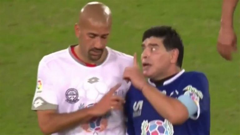 La insólita pelea entre Maradona y Verón en el partido por la Paz