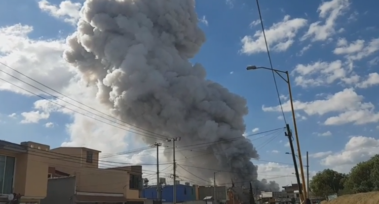 Explosión en un mercado de pirotecnia en México