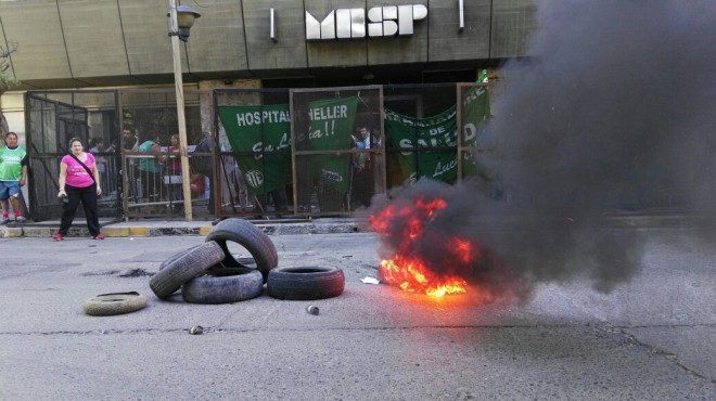 protesta Gentileza Diario Río Negro.