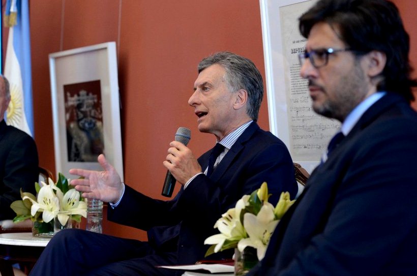 macri Macri junto al ministro de Justicia, Germán Garavano.