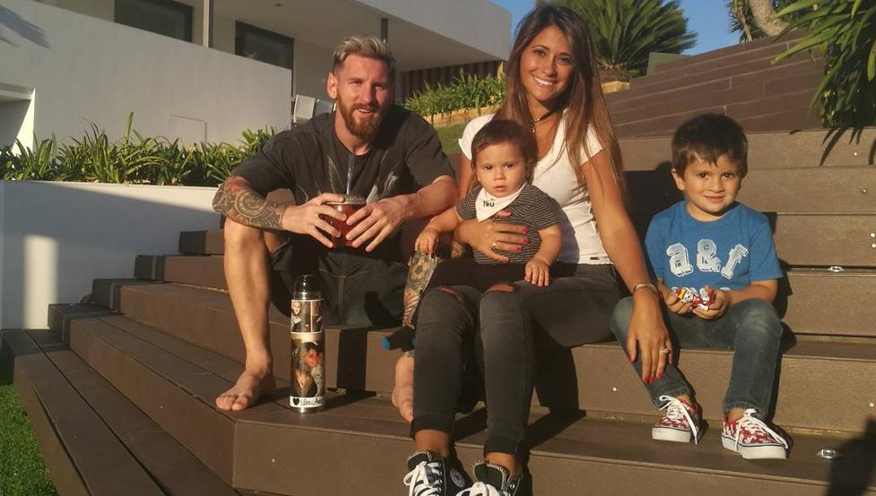 messi y la flia