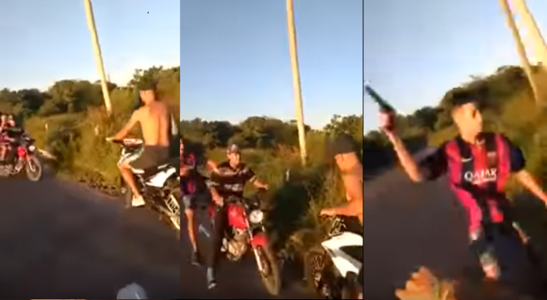 Un paseo en moto terminó mal