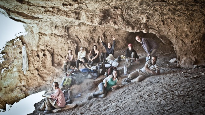 arqueologos Grupo de arqueólogos responsables del hallazgo. Gentileza.
