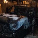 camioneta incendiada