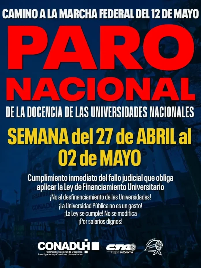 paro universitario