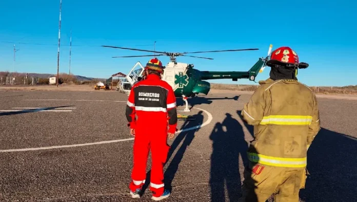 petrolero vuelo sanitario